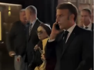Macron é barrado em rua de NY para passagem de comitiva de Trump e liga para o presidente dos EUA
