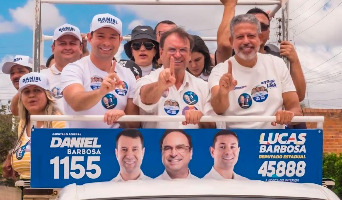 Luciano Barbosa reforça apoio a Arthur Lira durante carreata em Arapiraca