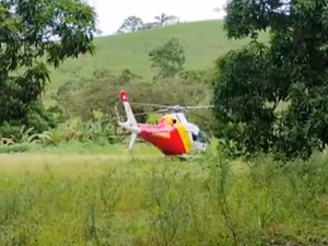 Homem é resgatado por helicóptero após quatro dias isolado em área de mata em Rio Largo