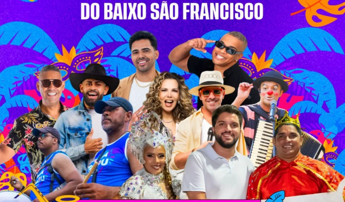 Entrega da chave da cidade ao Rei Momo abre o Traipu Folia 2025 nesta sexta (28)