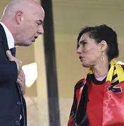 'One Love': Ministra da Bélgica usa braçadeira ao lado de Infantino