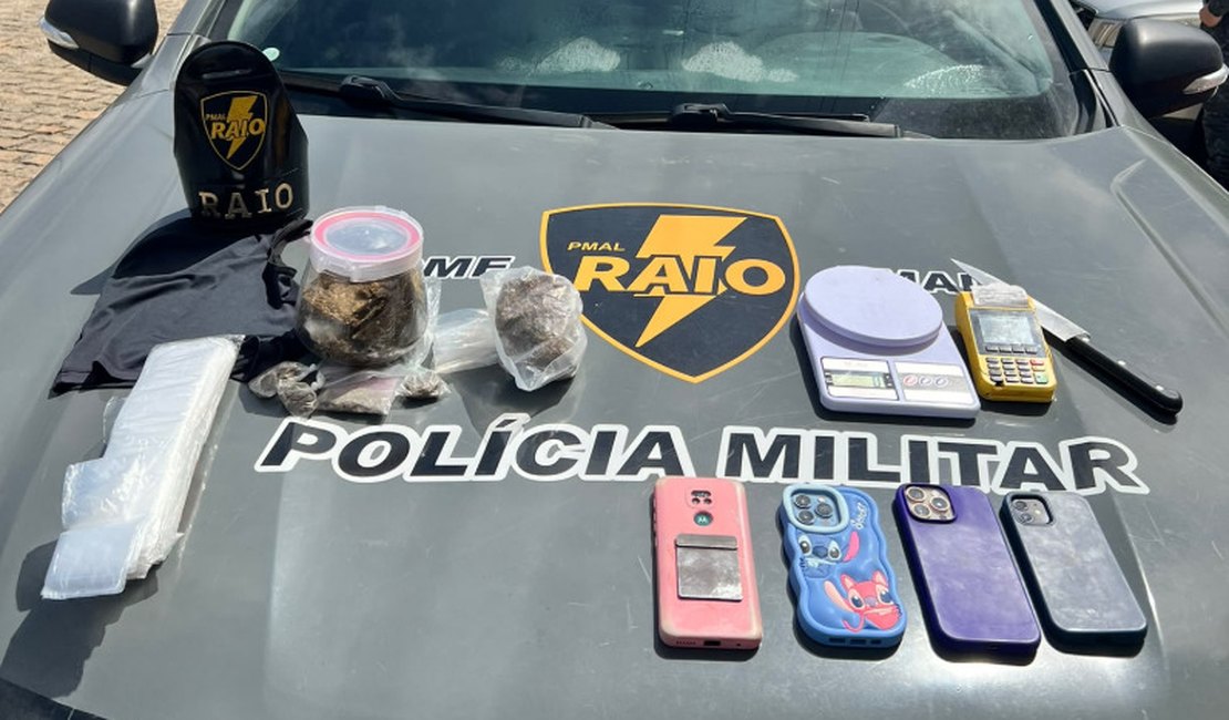 Denúncia de violência doméstica leva à prisão por tráfico de drogas em Maceió
