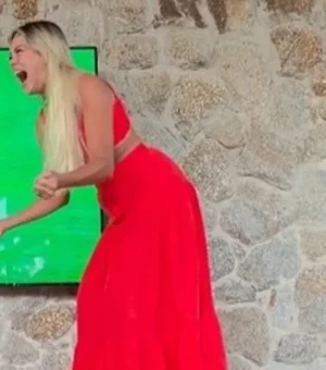 Renata Fan viraliza ao comemorar permanência do Inter na Série A