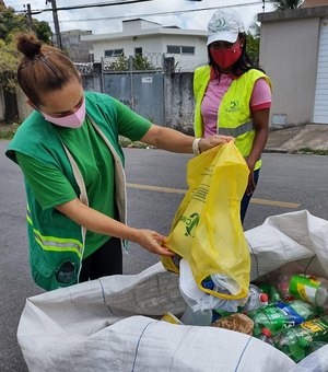Cooperativas recolhem mais de 120 toneladas de recicláveis por mês em Maceió
