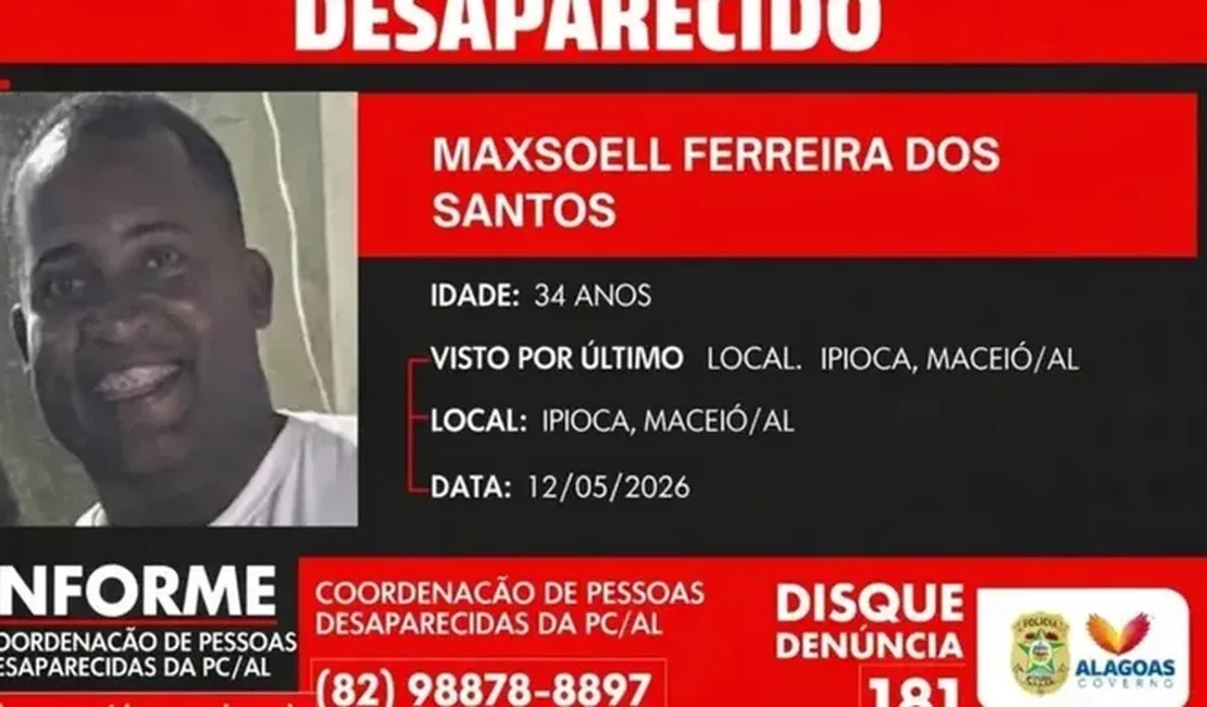 Namorado de homem desaparecido em Maceió é apontado como principal suspeito