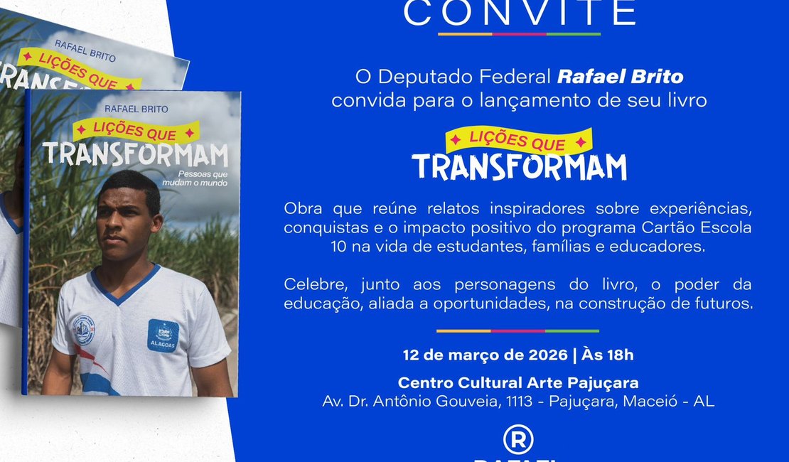 Rafael Brito lança livro com histórias emocionantes de transformação por meio da educação