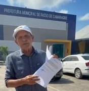 Cícero Cavalcante entrega documentação para realização do Bloco do Jacaré no Passo de Camaragibe