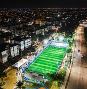 Areninha é inaugurada e leva esporte e lazer ao ﻿Conjunto Medeiros Neto