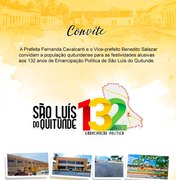 Prefeitura divulga programação completa dos 132 anos de São Luís do Quitunde