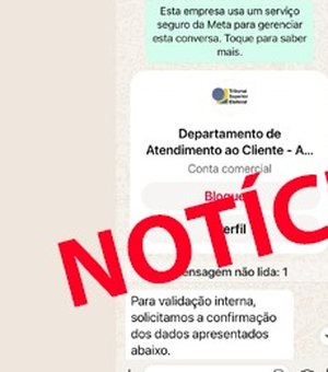 TRE  de Alagoas alerta sobre golpe com link falso sobre pendência eleitoral