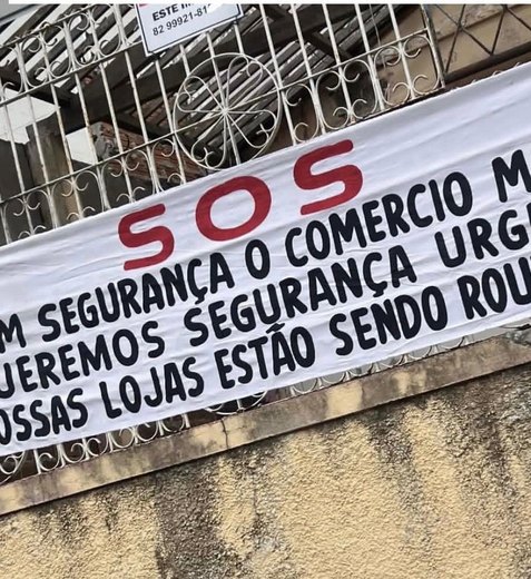 Comerciantes cobram implantação do Ronda no Bairro no Centro de Arapiraca após onda de assaltos