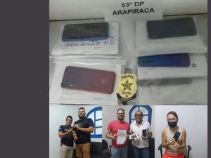 Investigações resultam na recuperação e devolução de 17 celulares roubados em Arapiraca