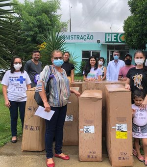 Parceria entre Hospital de Emergência e Pestalozzi Arapiraca entrega próteses e órteses para pacientes