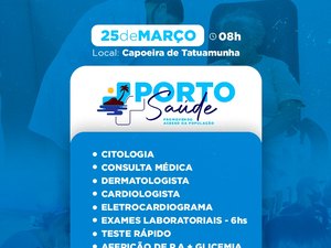 Prefeitura de Porto de Pedras anuncia ação de saúde em Tatuamunha