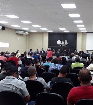 Marchantes X Frigovale: audiência promovida pela OAB/Arapiraca leva a encaminhamentos 