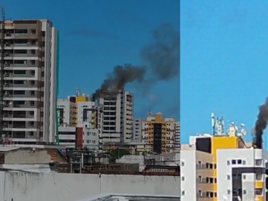 Incêndio assusta moradores e provoca evacuação de prédio na Ponta Verde
