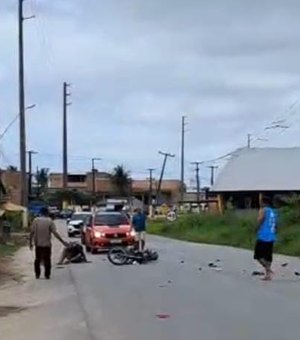 Colisão entre motos deixa dois feridos na AL-105 São Luís do Quitunde