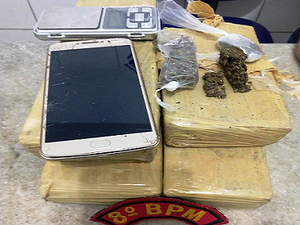 Polícia prende suspeito de tráfico com 3kg de maconha