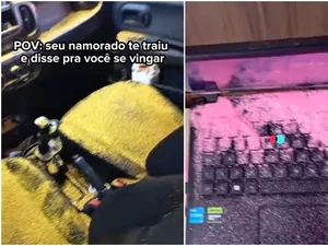 Mulher espalha glitter no carro e na casa do ex após traição
