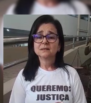 [Vídeo] Sob forte emoção, viúva de auditor fiscal clama por justiça