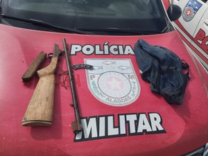 Polícia Militar apreende espingarda artesanal em Colônia Leopoldina