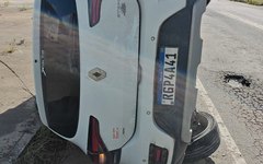 Acidente ocorreu no trevo