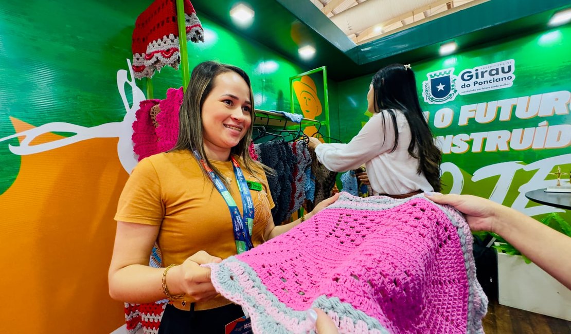 No último dia de exposição, Girau do Ponciano apresenta a força das mulheres na gastronomia e no artesanato