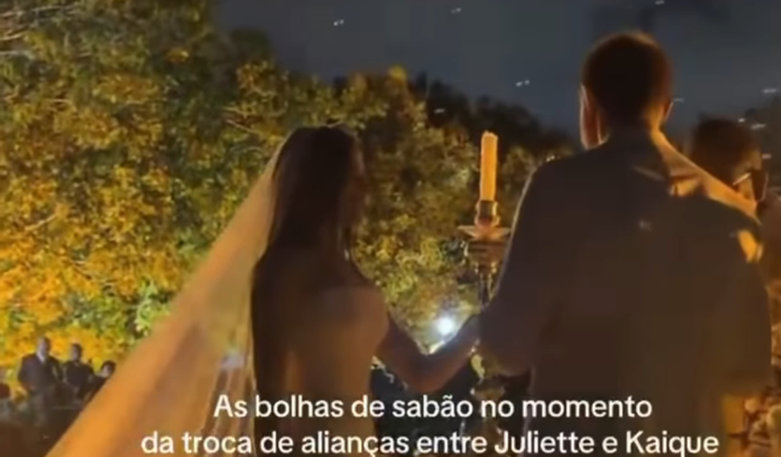 Bolhas de sabão no casamento de Juliette foram homenagem à irmã que morreu em 2009