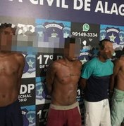Grupo é preso suspeito de tentativa de latrocínio em Marechal Deodoro