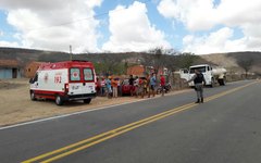 Motociclista sofre grave acidente na AL-487, no Agreste de Alagoas