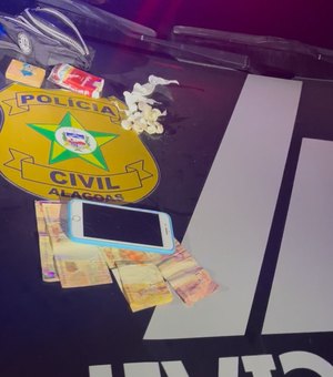 Polícia prende jovem em flagrante por tráfico de drogas na Ponta Verde