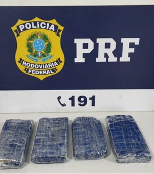 Mulher é presa pela PRF após ser flagrada com cocaína, na BR 101, em São Sebastião