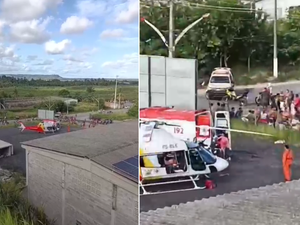 Colisão entre motocicletas deixa homem gravemente ferido em Marechal Deodoro