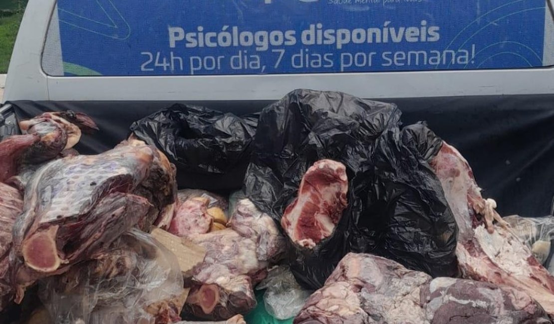 Supermercado é alvo de fiscalização e tem 320 kg de carnes impróprias apreendidos