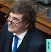 Javier Milei chega ao Brasil para agendas com Flávio Bolsonaro e Tarcísio
