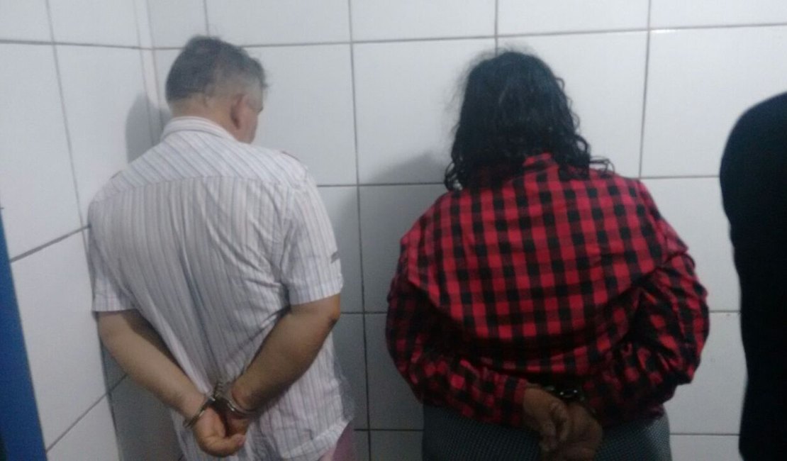 Após ser denunciado, casal é preso por envolvimento com trafico de drogas em Maceió