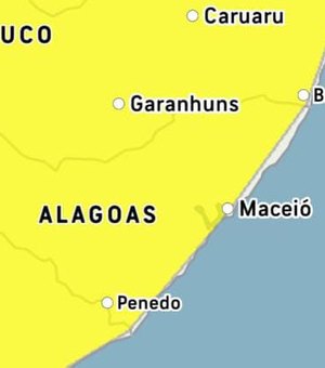 Inmet emite alerta de chuvas para todos municípios de Alagoas até terça-feira (10)