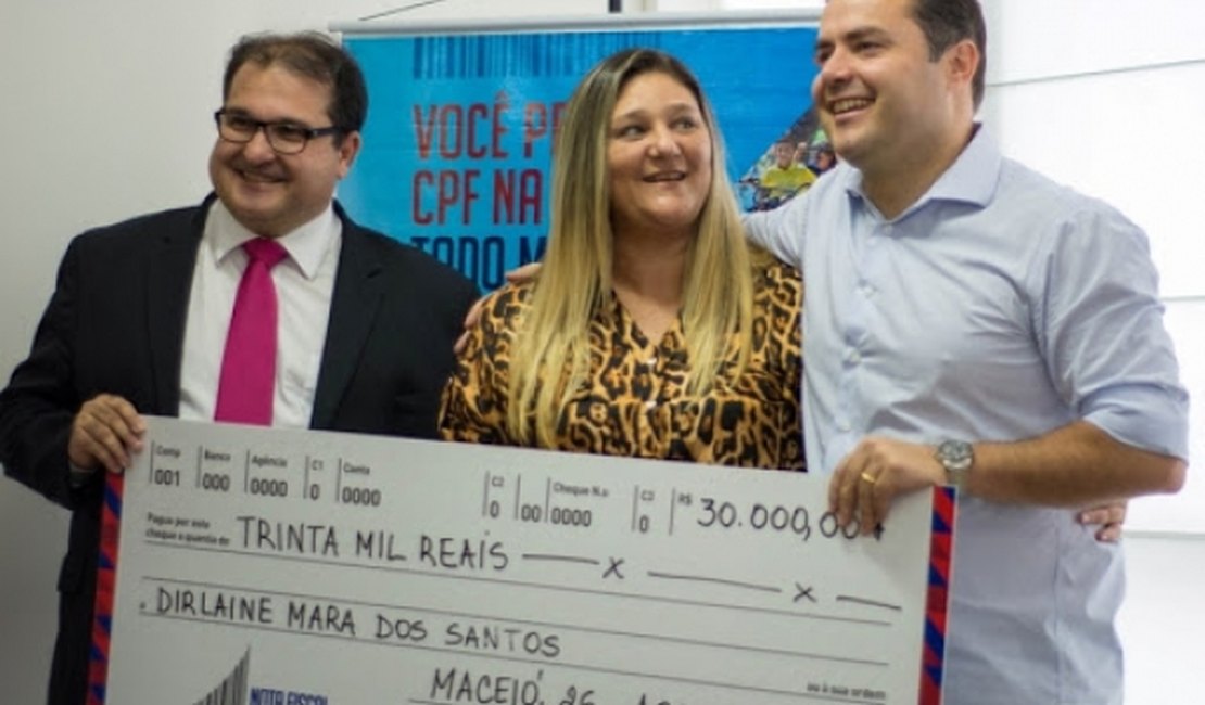 Em quatro anos, Nota Fiscal Cidadã paga mais de R$ 20 milhões em prêmios