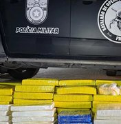 Operação em AL e SE prende dois homens e apreende mais de 100 kg de drogas