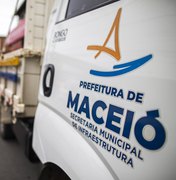 Obra interdita alça do viaduto da Avenida Álvaro Calheiros neste domingo (16)