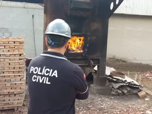 Meia tonelada de droga é incinerada em Marechal Deodoro