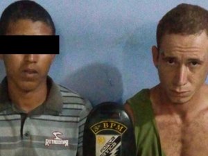 Dupla é perseguida e arma de brinquedo é apreendida
