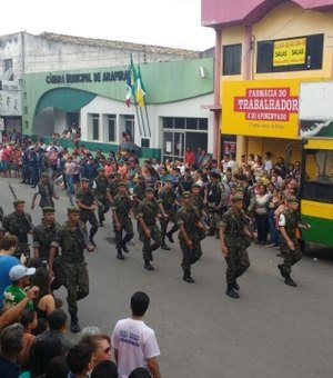 Feriado de 7 de Setembro é comemorado com desfile cívico em Arapiraca