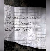 Motorista deixa bilhete após destruir moto em SP e post viraliza: 'Me liga'