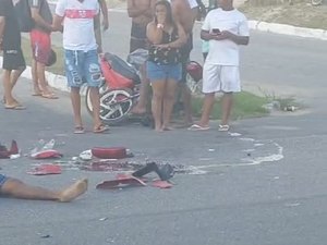 Acidente em Marechal Deodoro provoca morte de motociclista e deixa outras duas pessoas feridas