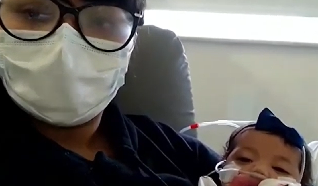 Recém-nascida de União dos Palmares luta pela vida em São Paulo