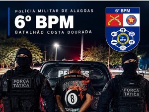 Foragido da Justiça por homicídio é preso pela polícia em Japaratinga
