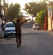 Homem é detido por andar pelado em ruas de São Miguel dos Campos