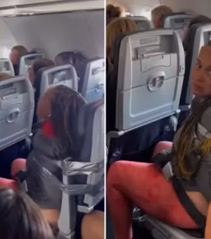 Passageira 'alterada' é presa com fita adesiva a assento de avião: 'Eu sou uma rainha!'