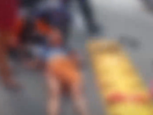 Mulher fica ferida ao tentar atravessar Avenida Assis Chateaubriand e ser atingida por motocicleta